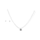 thumbnail image 1 of Set Conjunto Collar Nylon Aros Punto De Luz Plata 3mm Amor, 1 of 3