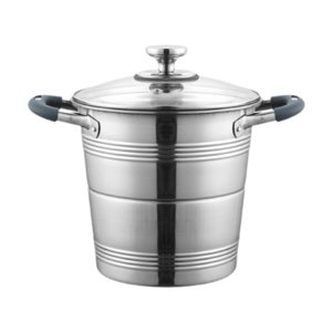 Magideal - Olla Freidora De Acero Inoxidable Olla Freidora Con Tapa, Cesta Coladora, Utensilios De Cocina Olla Para Sopa Resistente Con Bandeja Para Cocinar Al 35 Litros