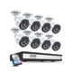 thumbnail image 1 of Sistema de cámaras de seguridad ZOSI 4K 16CH con audio 8 cámaras de 4 TB, 1 of 9