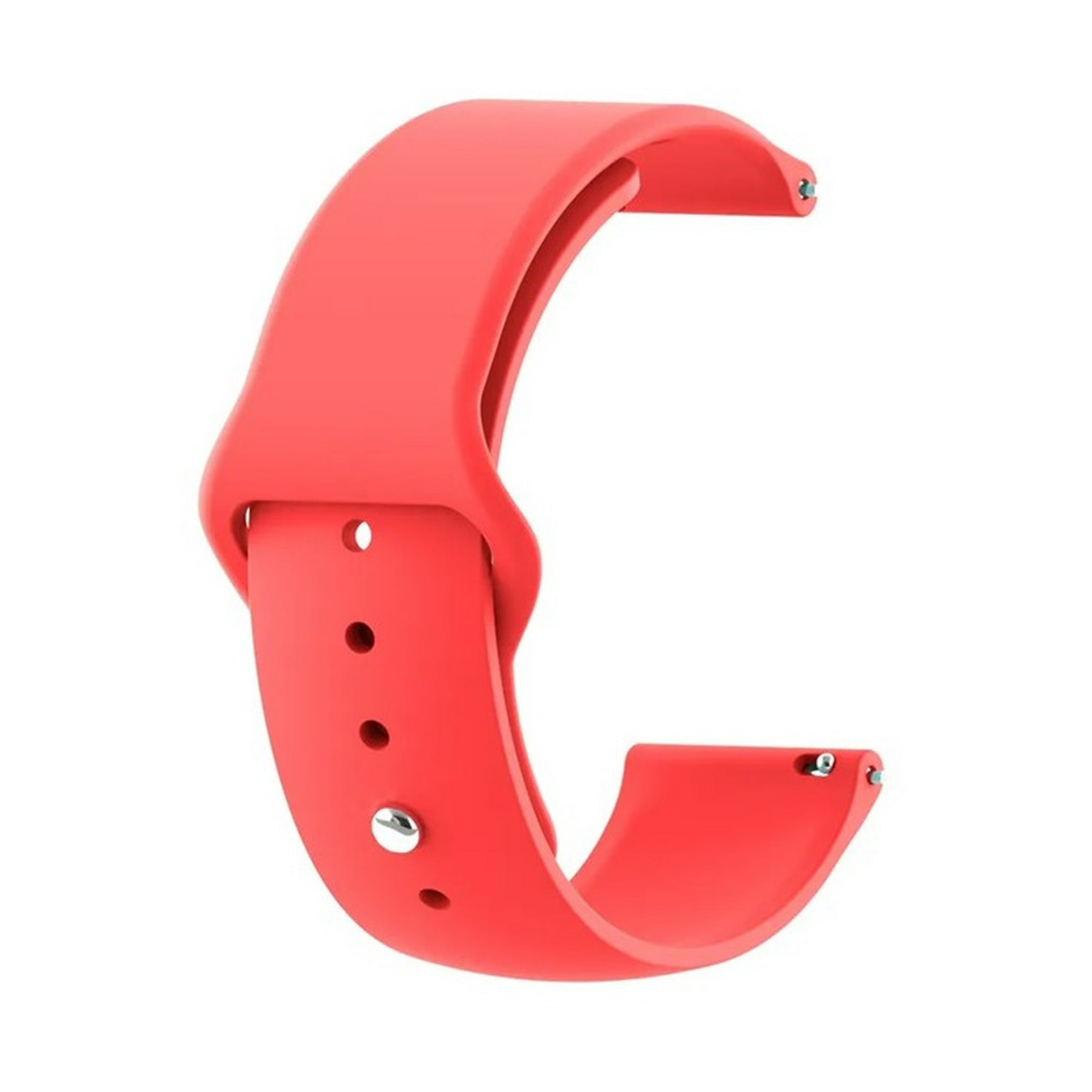 Genérico - Correa Sport Compatible Samsung Watch Active 1/2 Rojo 20mm