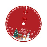 Bothyi - Cubierta De La Base De La Falda Del Árbol De Navidad 90 Cm Redondo Cálido Para La Decoración Del Hogar Fiesta Estilo De Vacaciones D