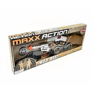 Sunny Days Entertainment - Wild West Cap Play Set — 5 Piezas Western Toys Para Niños | Cowboy Sheriff Cap Blaster Con