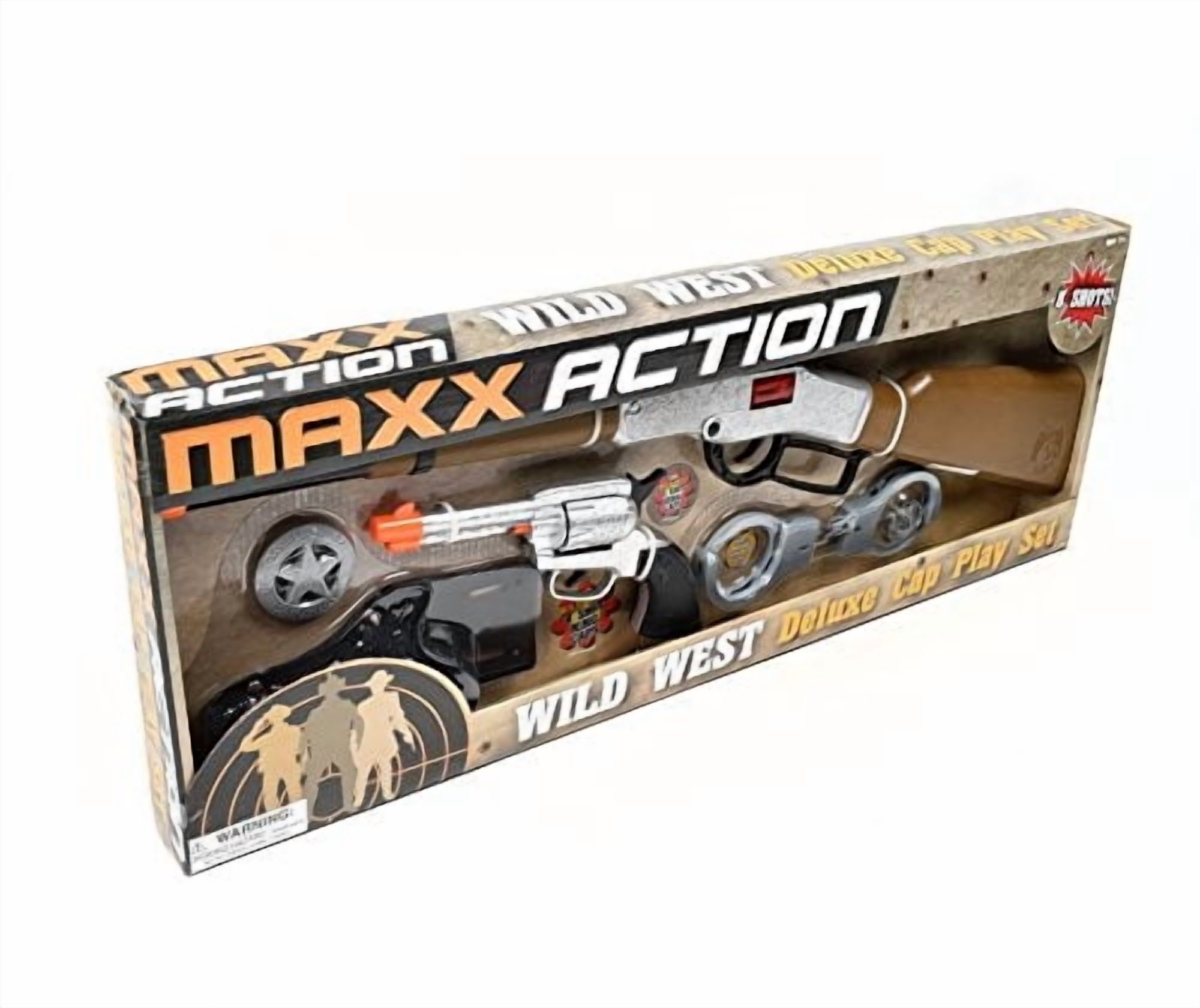 Sunny Days Entertainment - Wild West Cap Play Set — 5 Piezas Western Toys Para Niños | Cowboy Sheriff Cap Blaster Con