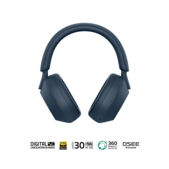Audífonos Headphones Sony WH1000XM5/L Noise Cancelling Bluetooth Azul
