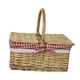 thumbnail image 3 of Cesta De Picnic Con Tapa Y Asa, Cesta Tejida De Mimbre Para Fiestas En El Parque, Playa, 3 of 3