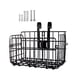 thumbnail image 5 of Cesta De Carga Delantera Para Bicicleta, Organizador De Viaje Desmontable, Cesta De Alambre Para Bicicleta, Color Negro, 5 of 5