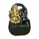 thumbnail image 3 of Estatuas De Ganesha Fuente De Agua De Mesa Coleccionables Resina Rocalla Cascada Estilo A 14x13,5x18cm, 3 of 3