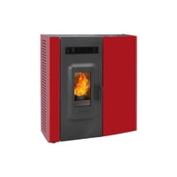 Amesti - Calefactor A Pellet Slim 9000 Rojo