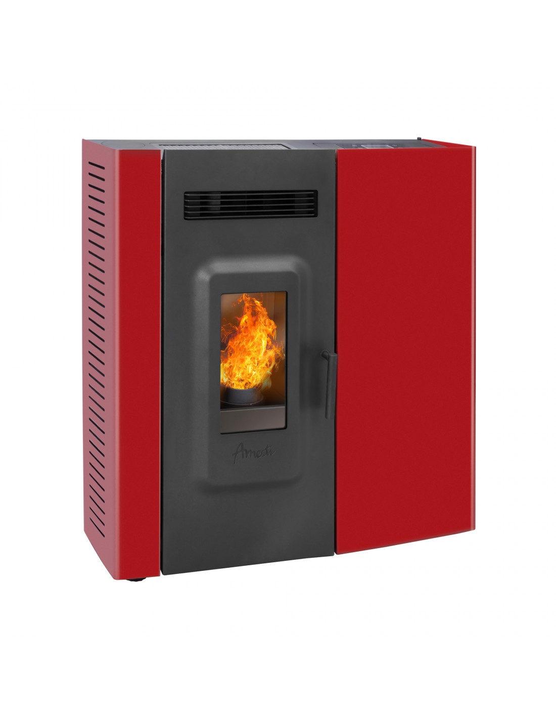 Amesti - Calefactor A Pellet Slim 9000 Rojo