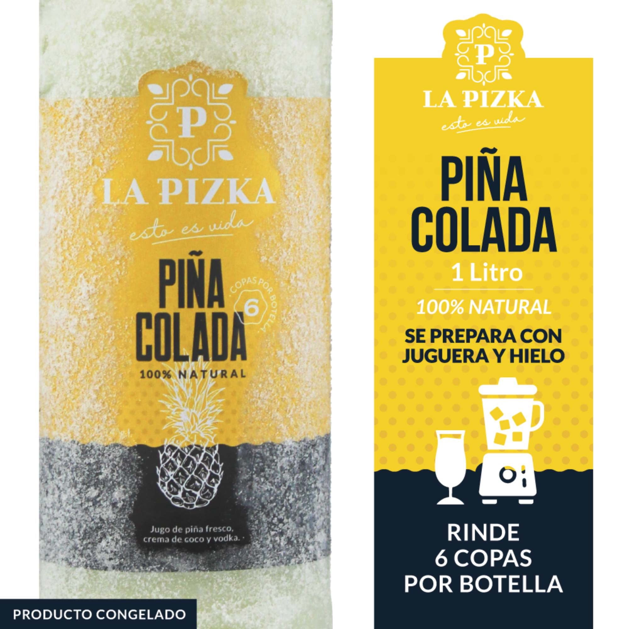 Cóctel Piña Colada 14° Botella 1 L La Pizka