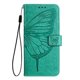 thumbnail image 3 of Funda cartera mariposa para Motorola Moto G15 Power con soporte y ranuras para tarjetas Verde, 3 of 5