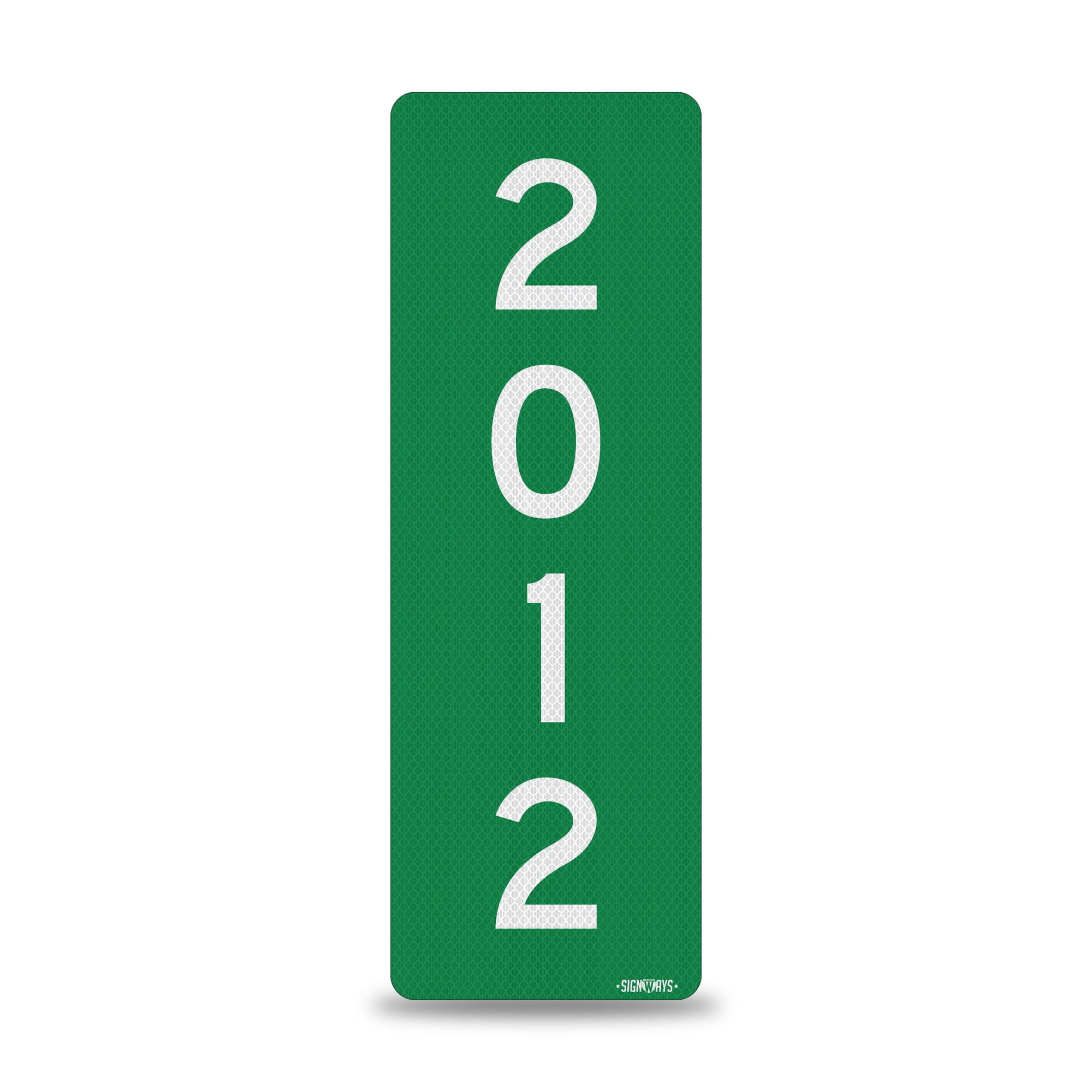 Señal reflectante para dirección Interstate SignWays 15 x 46 cm verde ...