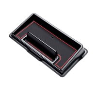 Magideal - Caja De Almacenamiento Para Salpicadero De Coche, Navegación Automática, Accesorios De Fácil Instalación, Soporte Para Teléfono, , Rojo