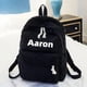 thumbnail image 1 of Personalised Corduroy Knapsack Custom Your Name Casual Backpack Unisex Classic Campus Portable Ultra Soft Handbag, 1 of 3