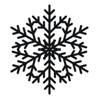 Rienda Libre Graphics - Decomural Classic Snowflake Festive Christmas Ws-15252