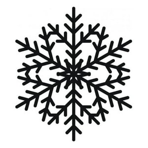 Rienda Libre Graphics - Decomural Classic Snowflake Festive Christmas Ws-15252