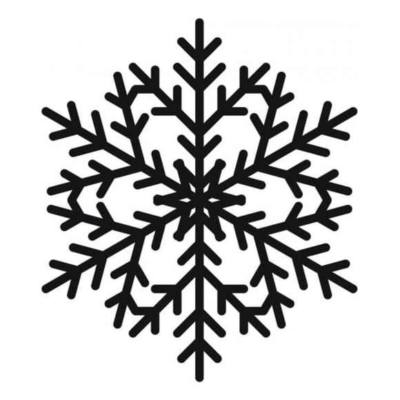 Decomural Classic Snowflake Festive Christmas WS-15252