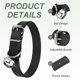 thumbnail image 3 of Collar para perro Uxcell con campana hebilla ajustable collar de perro de cuero PU 16" negro, 3 of 7