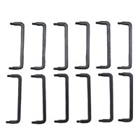 Magideal - De Escala 12X 1:12, Perillas De Cajón De Metal Decorativo Para Armario , Negro