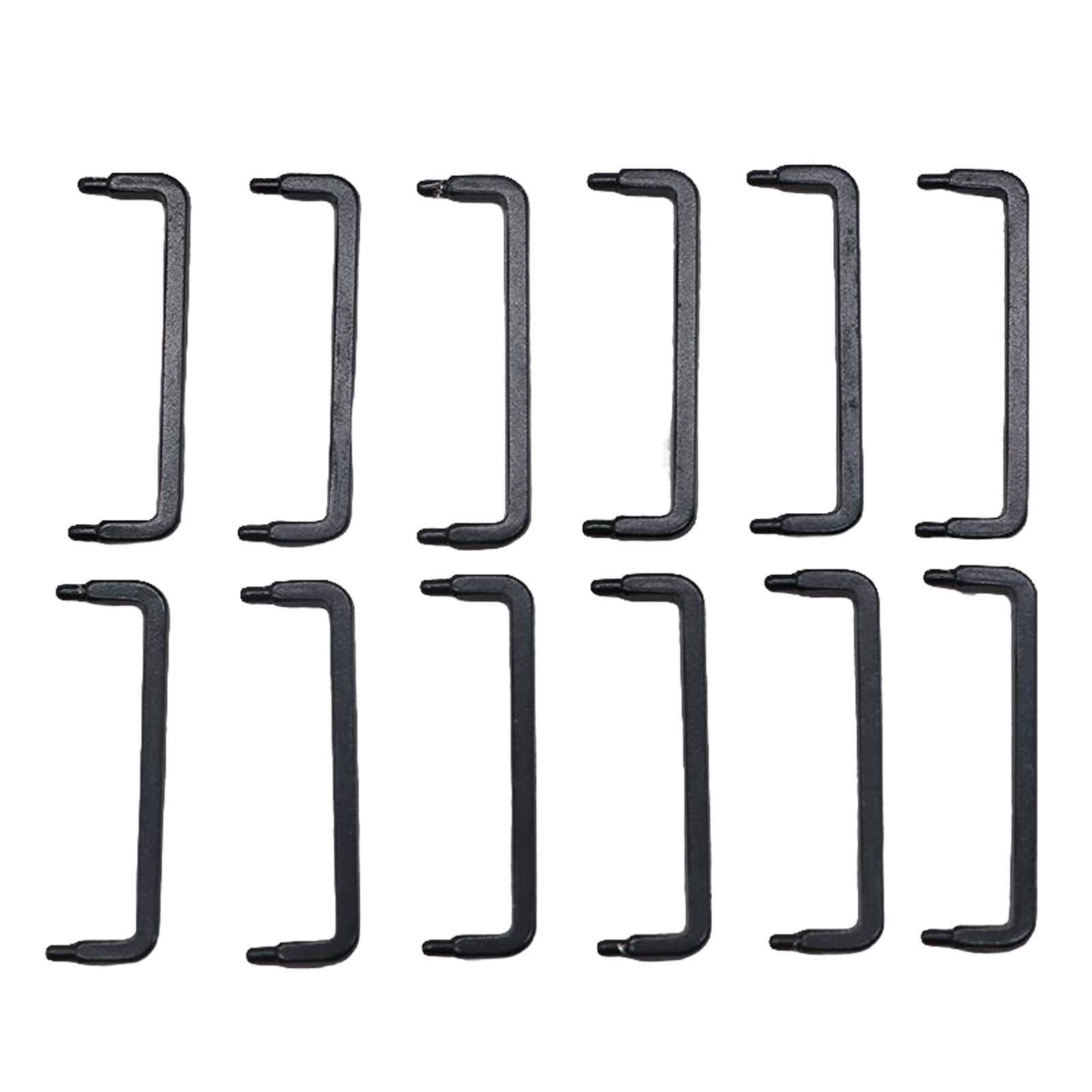 Magideal - De Escala 12x 1:12, Perillas De Cajón De Metal Decorativo Para Armario , Negro