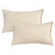 thumbnail image 1 of REGALWOVEN Fundas de Cojín Decorativas a Rayas Paquete de 2 Fundas de Almohada Suaves para Sofá Decoración del Hogar Beige 12" x 20", 1 of 6