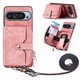 thumbnail image 1 of Funda Tipo Cartera con Correa Cruzada para Google Pixel 9/9 Pro Protección Contra Golpes Rosa, 1 of 6