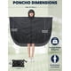 thumbnail image 2 of Abrigo Rain Poncho ANYOO, impermeable y reutilizable, con capucha, para senderismo, 2 of 6