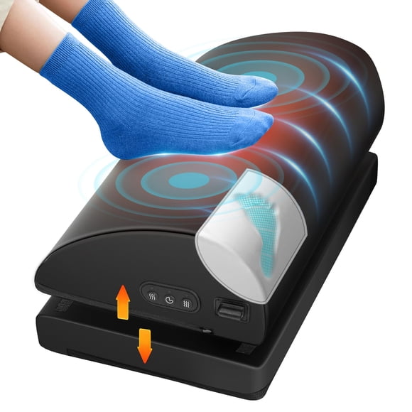 Reposapiés con calefacción Beleduc, masaje vibratorio de altura ajustable
