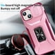 thumbnail image 4 of Funda Armada para iPhone 15 con Tapa Deslizante y Soporte Magnético Giratorio Rosa, 4 of 5