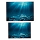 thumbnail image 4 of 2 Piezas Acuario 3D Pegatina De Fondo Pecera Decoración De La Pared Pintura PVC S M, 4 of 5