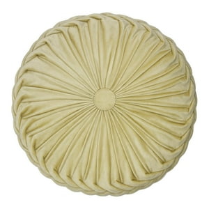 Fliperex - Cojín De Terciopelo Redondo Para Sillón Tela Velvet Beige