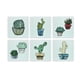 thumbnail image 1 of Set x 6 Posavasos vidrio templado Cactus, 1 of 1