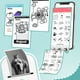 thumbnail image 2 of Mini impresora de etiquetas T02, portátil, pequeña, con 3 rollos de papel, ideal para estudiar, tomar notas, fotos, diarios y manualidades. Compatible con teléfono y tableta., 2 of 5