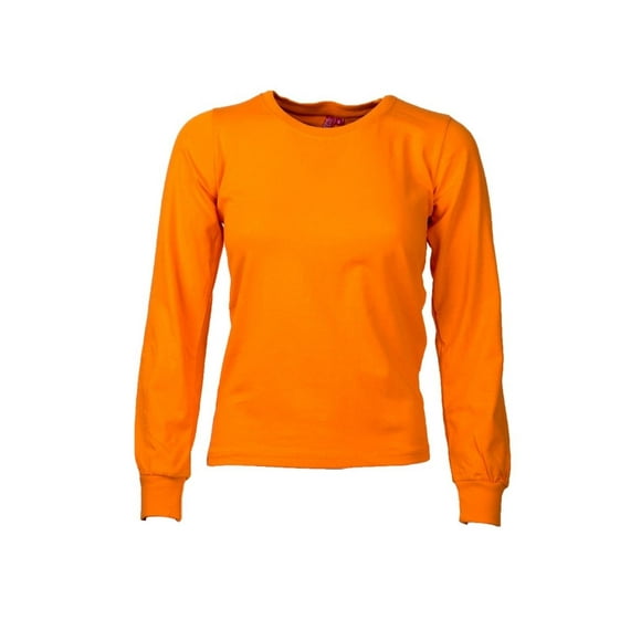Polera Polo Spandex M/L Mujer naranja M