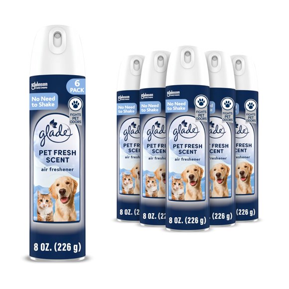 Ambientador de habitación Glade Pet Fresh Scent, 240 ml, paquete de 6