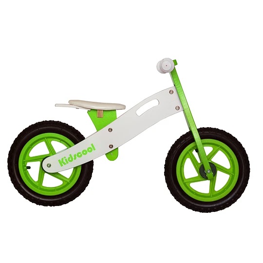 Kidscool - Bicicleta Madera New Riders Green/White