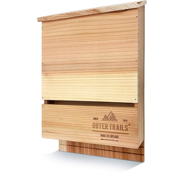 Casa para Murciélagos Outer Trails 38 cm 2 Cámaras Madera de Cedro