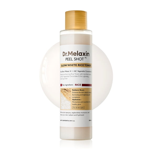Tónico Dr. Melaxin Peel Shot Glow Rice 200 ml para piel hidratada