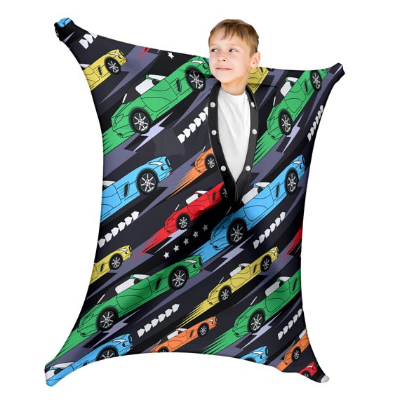Calcetín Sensorial pmbvcgsy Talla Grande 9-12 Años Estampado de Coche