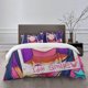 thumbnail image 1 of OI NO KO Bedding Se Bed Cartoon Duvet Cover Lightweight3 Piece Bet Set, 1 of 5