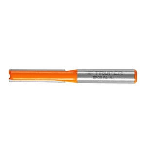 Truper - Fresa Recta 2 Filos 1/4"" Larga