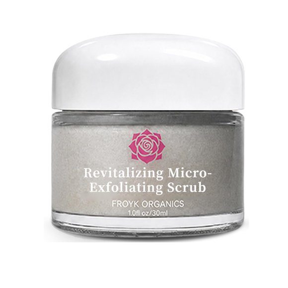 Froyk Organics Exfoliante Micro‑Exfoliante Revitalizante | Exfoliante Suave con Pétalos de Rosa Ártica y Polvo de Arroz | Fórmula Botánica Natural | 30 ml