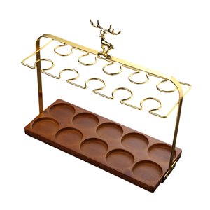 Magideal - Estante Para Copas De Vino, Organizador De Artículos De Bar, Soporte Multiusos Para Copas De Licor, Soporte Para Copas De Vino Para Restaurante, Hogar B