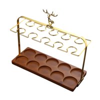 Magideal - Estante Para Copas De Vino, Organizador De Artículos De Bar, Soporte Multiusos Para Copas De Licor, Soporte Para Copas De Vino Para Restaurante, Hogar B