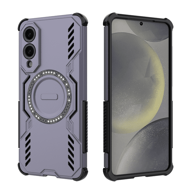 Funda FOXDOCK para Samsung Galaxy S25 Edge , magnética, resistente a golpes, con soporte, unisex, carga inalámbrica