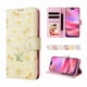 thumbnail image 4 of FOXDOCK Funda Tipo Cartera Floral para iPhone 16e ,Funda con Tapa de Cuero PU, Protección Antigolpes con Ranuras para Tarjetas y Soporte, 4 of 5