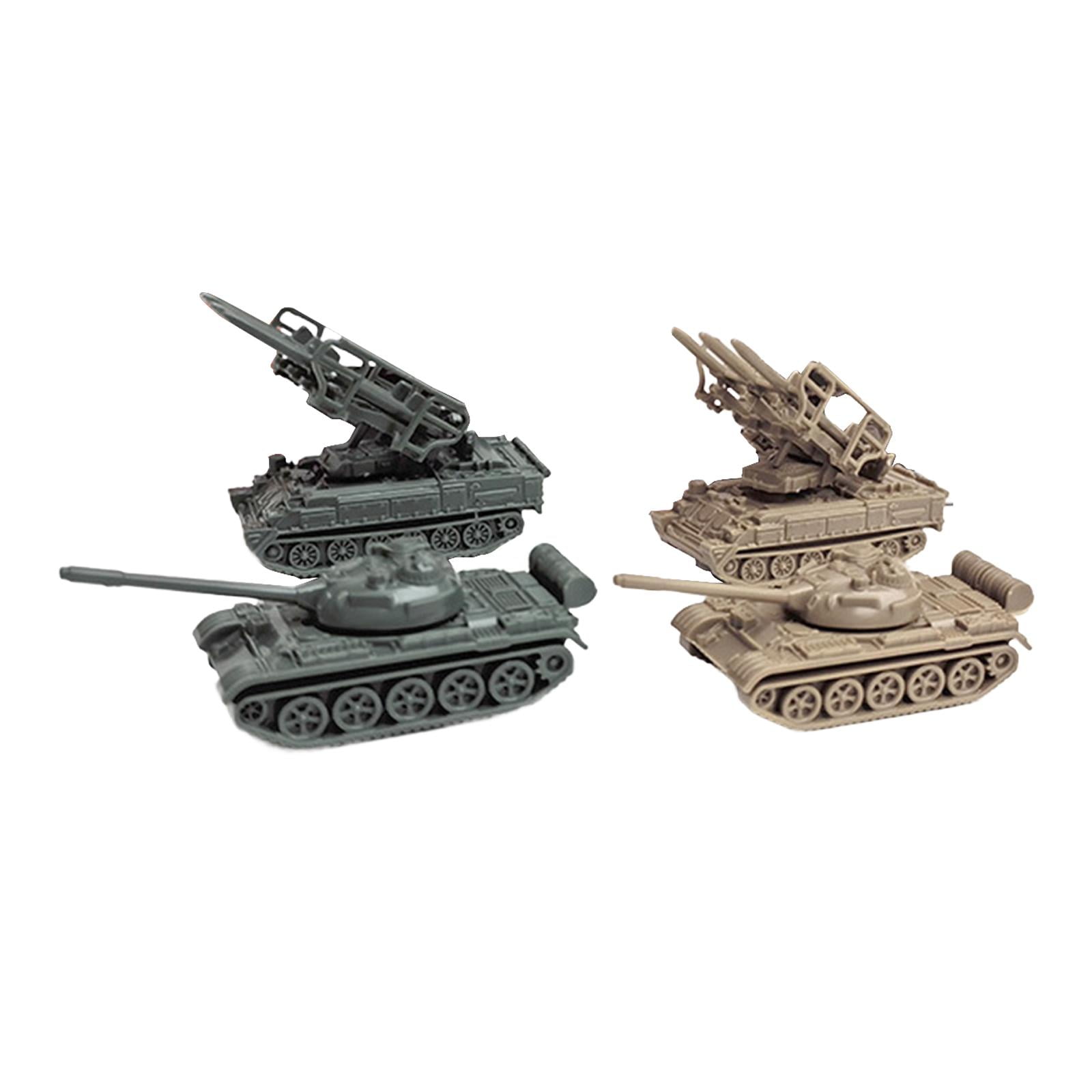 Bothyi - 4x 1:144 Modelo De Tanque De Ensamblaje Modelo De Tanque Moderno 4d Para Niños Pequeños