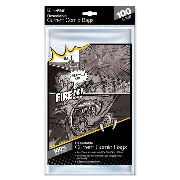 Bolsas para cómics Ultra Pro 17 x 26 cm 2 mil 100 unidades