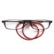 thumbnail image 1 of Gafas de lectura con soporte magnético para colgar en el cuello, gafas de lectura con imán unisex portátiles, montura telescópica con patas largas y marco para la cabeza., 1 of 5