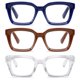 thumbnail image 1 of Gafas de lectura LOUOL LZT Oprah Style Square +2.0 Blue Light, 1 of 7